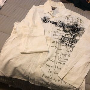 White long sleeve shirt enough excuses  Roar brand